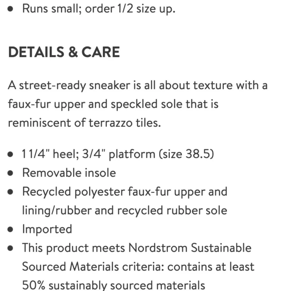 Nordstrom Rag & Bone Retro Runner Faux Fur Sneaker Size 10 US 40 EU - Picture 11 of 11